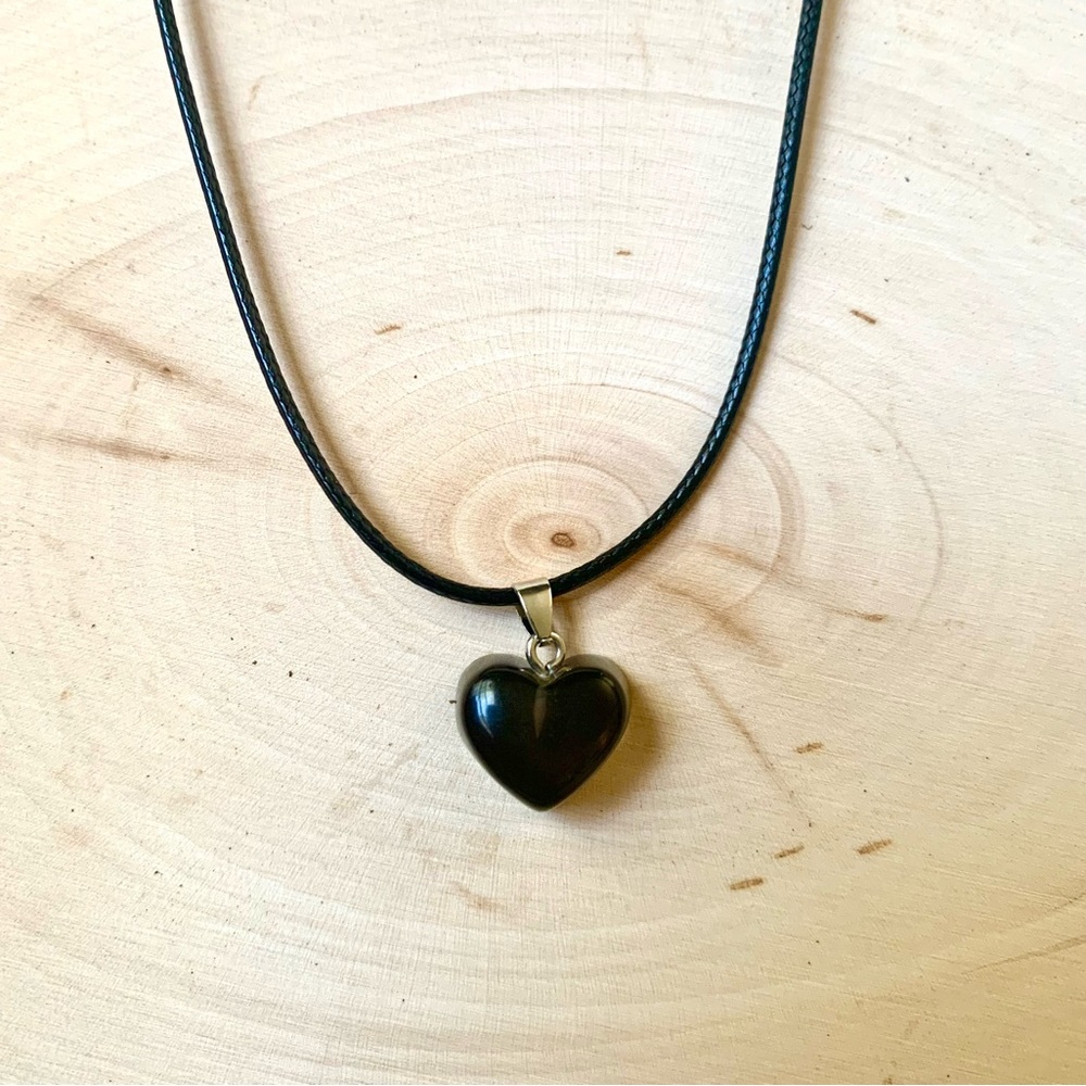 Black Heart Necklace